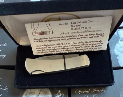CASE STAINLESS METAL ENGRAVABLE GIFT KNIFE NEVER USED IN BOX #M1225L SS  BRT