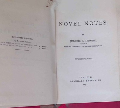Novel Notes Collection of British Authors, Tauchnitz Edition. VOl. 2967. Jerome,