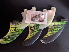 FCS II Mayhem Matt Biolos Thruster Quad Fin Set Medium Surf Fins With Hardware