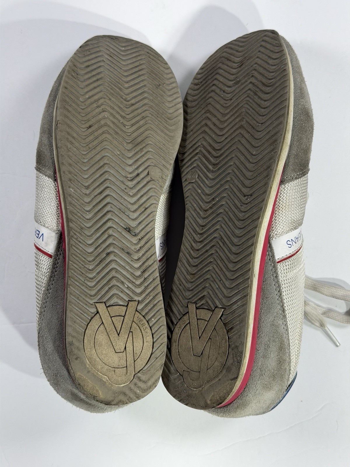 Versace Jeans Sneakers Men EU 44 US 10.5 Beige Suede Mesh Designer Shoes thumbnail 8