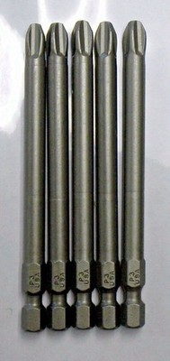 Bosch 1609433840 #3 x 3-1/2'' Phillips Insert Bit Screw Tips USA 5 Pieces