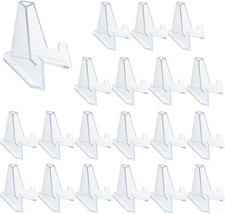 20 Packs Acrylic Easel Stands Display Stand Mini Clear Holder for Displaying Sma