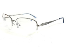 Tres Jolie Eyeglasses Frames 200 040 Silver Cat Eye Half Rim 55-18-140