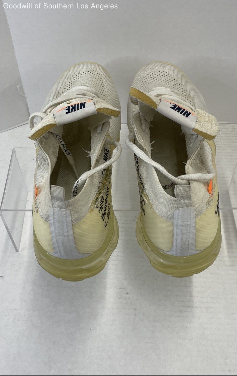 Nike Off-White Air VaporMax AA3831-100 Sail White Orange Men's US 13 thumbnail 4