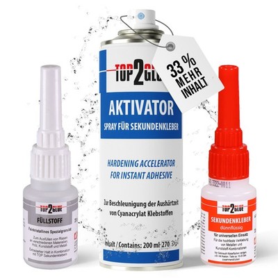 Sekundenkleber Extrem Set - hält wie geschweisst Cyanacrylat Schweissnaht Filler