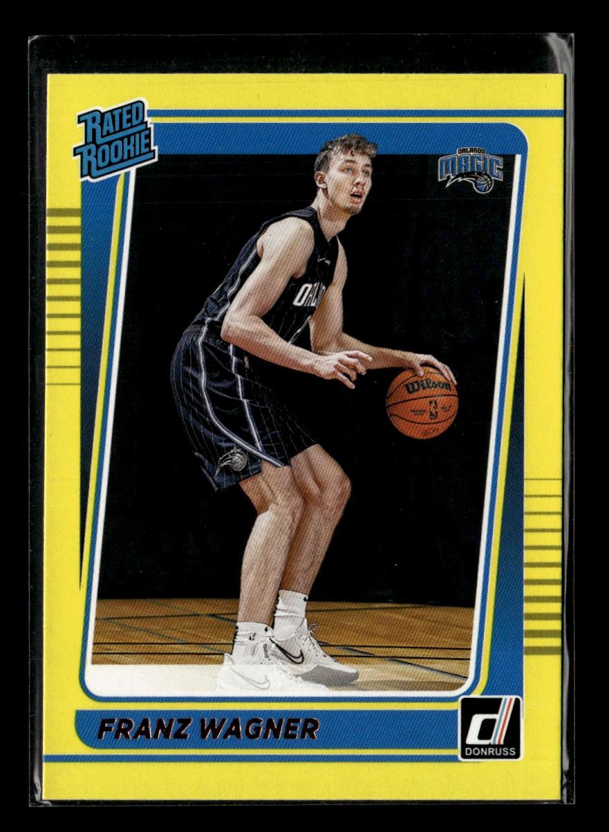 2021-22 Donruss #235 Franz Wagner Yellow Flood