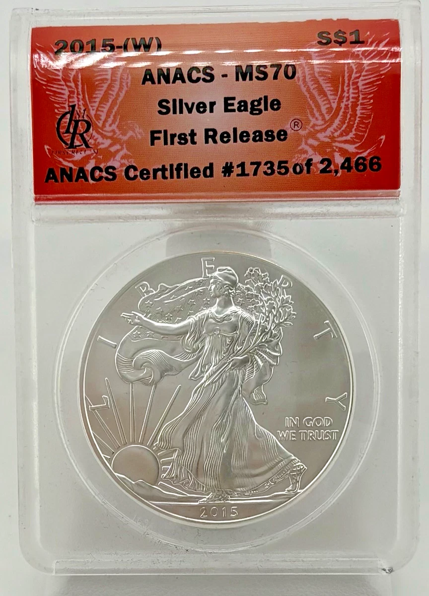 2015 Grade MS 70 ANACS Certified Silver Bullion Coins for sale | eBay