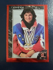 Bonnie Blair 1991 Legends RED Border RARE Speed Skater Olympic Gold WOW