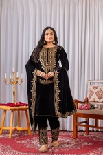 INDIAN SALWAR KAMEEZ PAKISTANI WEDDING PARTY DRESS WEAR BOLLYWOOD SUIT SHARARA