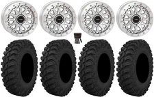 System 3 SB-6 15" Wheels Mh (6+1) 32" Crawler AT Tires RZR Turbo S / RS1