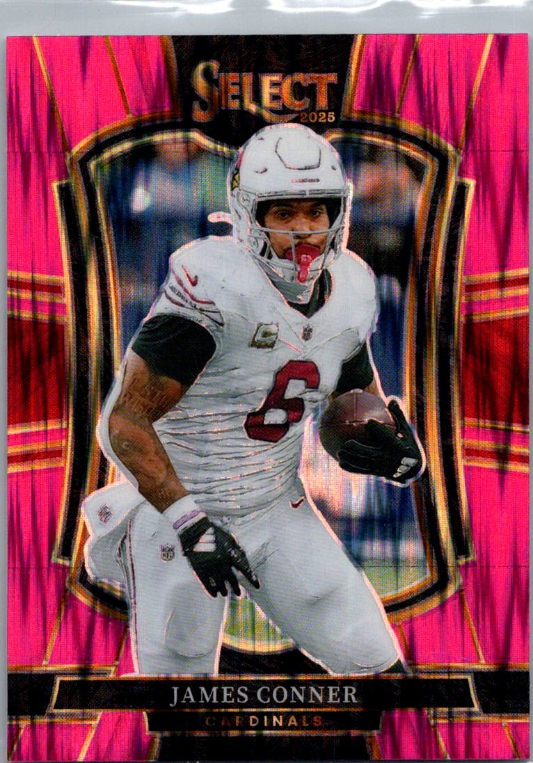 James Conner Pink Prizm Shock Panini Select - Pink Prizm Shock 123 NM