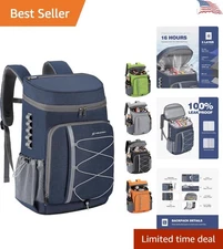 Insulated Cooler Backpack - 50 Can Capacity for Camping & Hiking Adventures