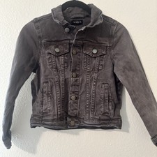 Girls Small 7/8 Kidpik Gray Denim Jacket