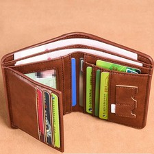 Elegant Purse Men PU Wallet Card Brand Large Capacity Business Clutch Bag Folded