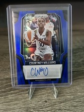 2025 Panini WNBA Prizm Courtney Williams Blue Auto #20/75 Lynx