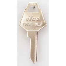 Kaba Ilco 1180S-Xl7 Key Blank, Brass, Type Xl7, 5 Pin, Pk10