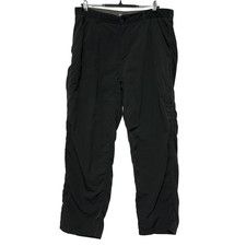 REI Pants Mens 36x30 Gray Green Cargo Zippered Pockets Nylon UPF 50 Hiking