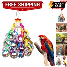 Chewing Shredding Foraging for Medium  Large Parrot African Greys Cockatoos ...