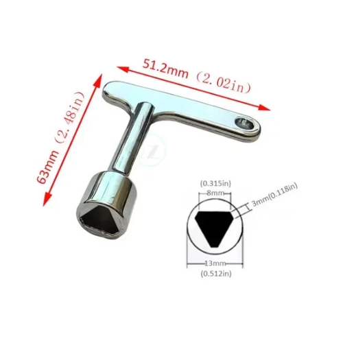 Garbage Key 1Pcs Outdoor Trash Bin Lock Key Metal Lock Trash Can Key Peel Box Waste ...
