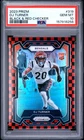 2023 Panini Prizm Football Black and Red Checker DJ Turner #319 PSA 10