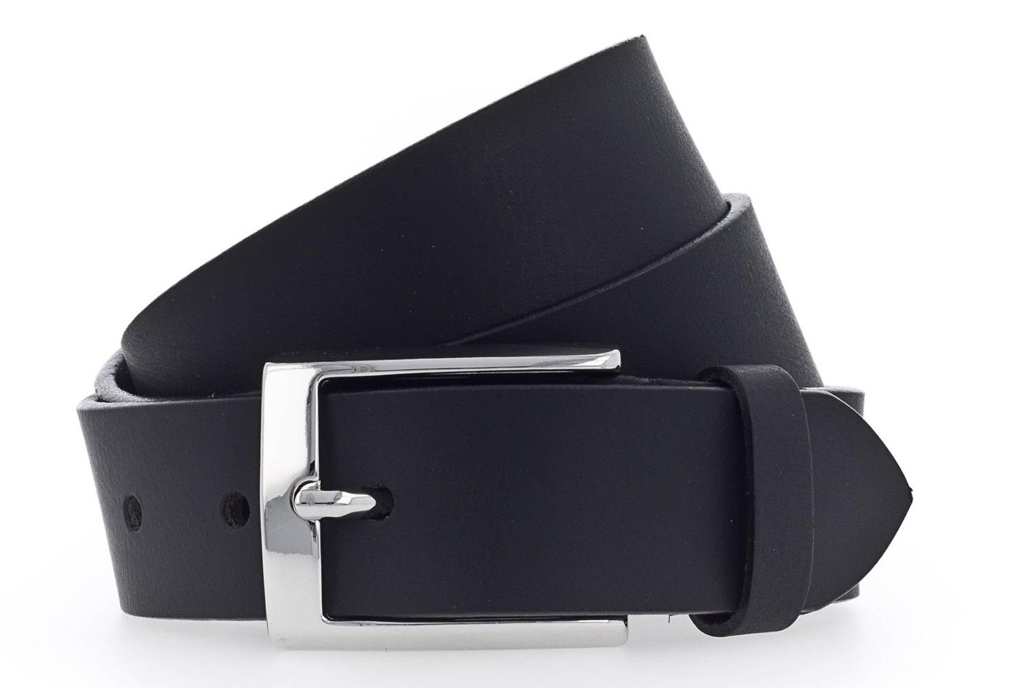 Vanzetti 35mm Full Leather Belt W100 Black