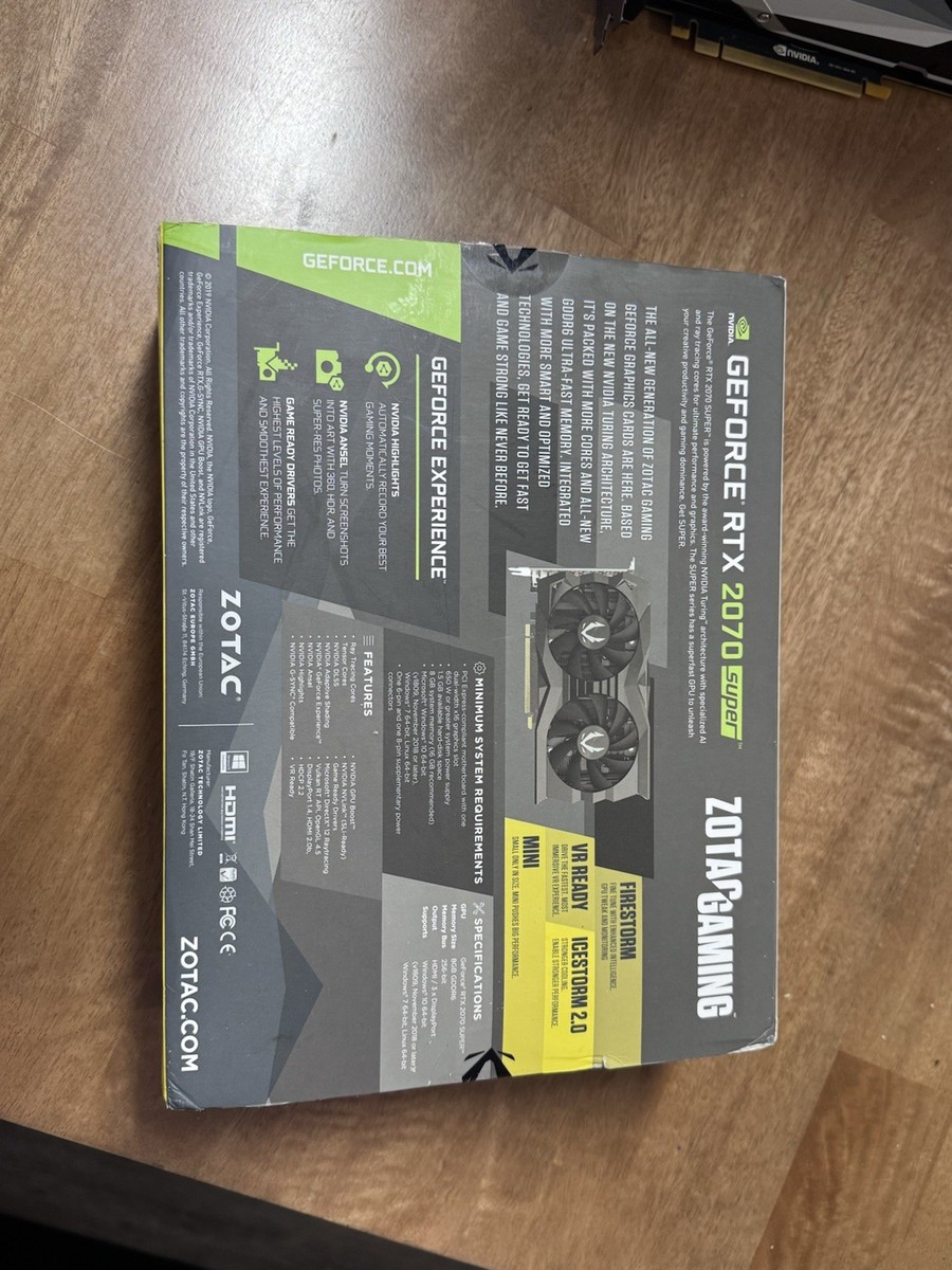 ジャンク　ZOTAC RTX 2070 Super Mini 8GB ZOTAC GAMING GeForce RTX 2070 SUPER MINI | ZOTAC