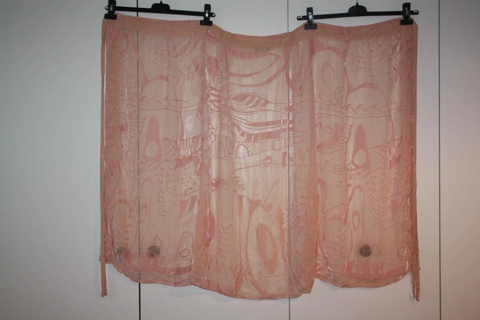 Coconn Commerz Privatsachen Rock Rosé Ausbrennersamt Seide Gr. S - Bild 4 von 4