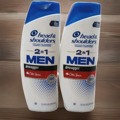 2 Head & Shoulders Men 2-in-1 Swagger Old Spice Shampoo & Conditioner 12.5 fl oz