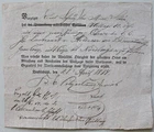 Transport certificate header Lt. Holderer Dinkelsbühl Police Nördlingen - 1817