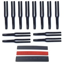 Speaker Wire Pants Y Boot Cable Pants 8mm 2-Conductor, Black Pack of 12 In...