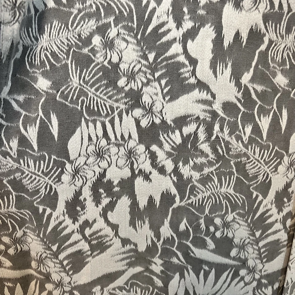 Camisa NAT NAST Seda Tropical Aloha/Hawaiana Manga Corta Abotonada Para Hombre Talla L Foto 3 de 4