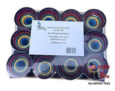 Set of 96 Stackable Hair Curlers Rollers - 8 Sizes - Sizes 96