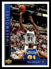 1993-94 Upper Deck Thurl Bailey #75 Minnesota Timberwolves NBA Basketball