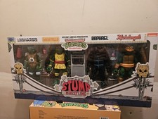 NECA TMNT Teenage Mutant Ninja Turtles Stump Wrestling Figure 4 Pack New