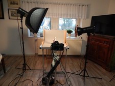 Multiblitz Minilite 200+Ministudio 202, mit Stativen, Zubehör im Koffer