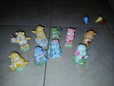 1985 Care Bears Ceramics American Greetings Lot Of 9 NM Some HTF.