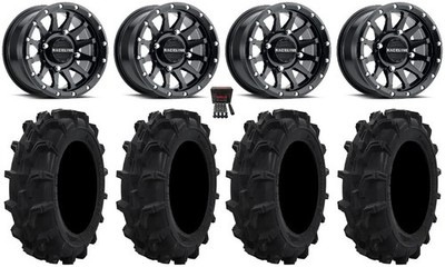 Raceline Trophy 14''Wheels Black 29''Mud XC Tires Can-Am Commander Maverick