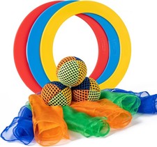 Juggling Starter Set of 3 Juggling Balls 3 Scarves 3 Rings Perfect for Developin
