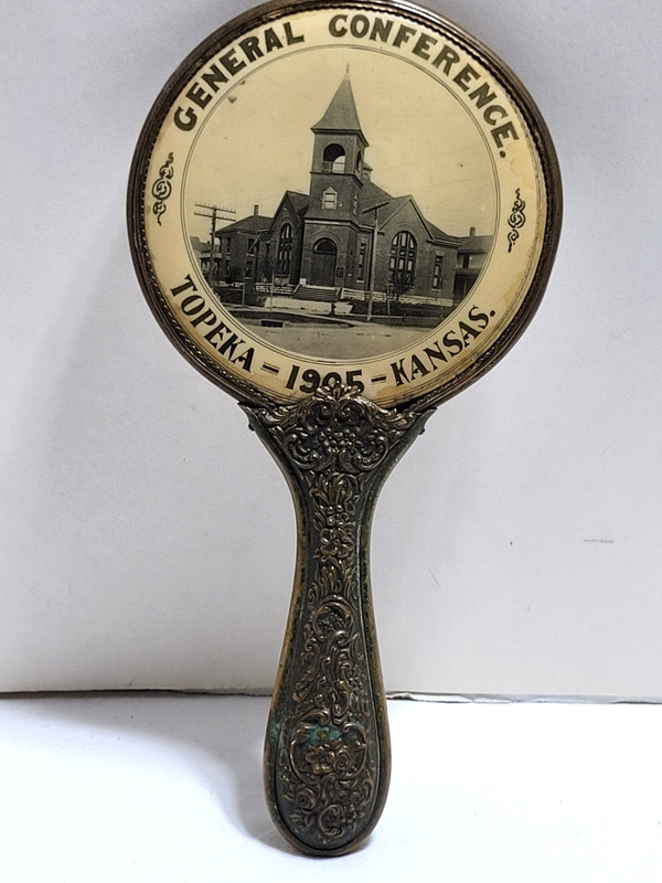 1905 Bronze Mirror General Conference United Brethren in Christ Topeka Ks