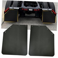 2 Pack 24 x 30 inch Black Polymer Mud Flaps Angled Fit for Semi 24"x30" Angled