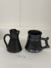 Vintage Prinknash Deko kleines Milchk&auml;nnchen und Becher Made in England