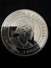  2022 Tiger/ Queen Elizabeth II - Silver Plated Metal “commemorative” Coin