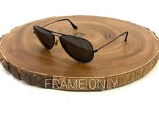 Ray Ban Sunglasses RB 3025 Black FRAMES ONLY Aviator 68 14 mm Made in Italy
