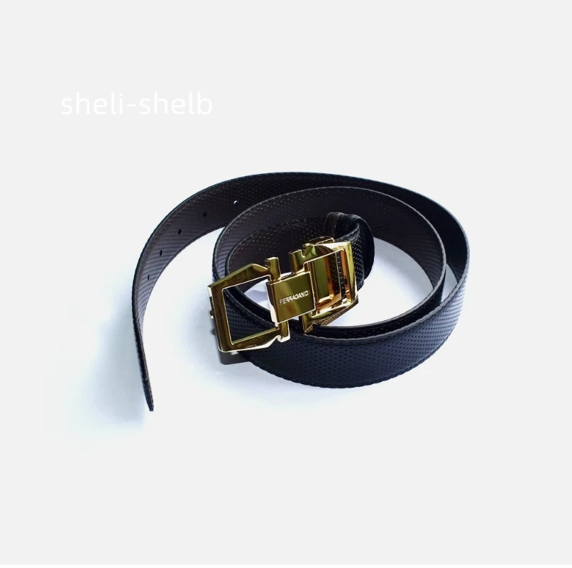 Salvatore Ferragamo Gold Belts for Men for sale - eBay display picture 2