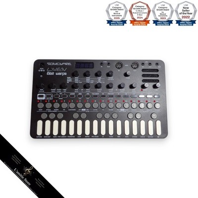 Sonicware LIVEN 8bit Warps Keyboard Synthesizer Compact Sequencer Black 6 Voice