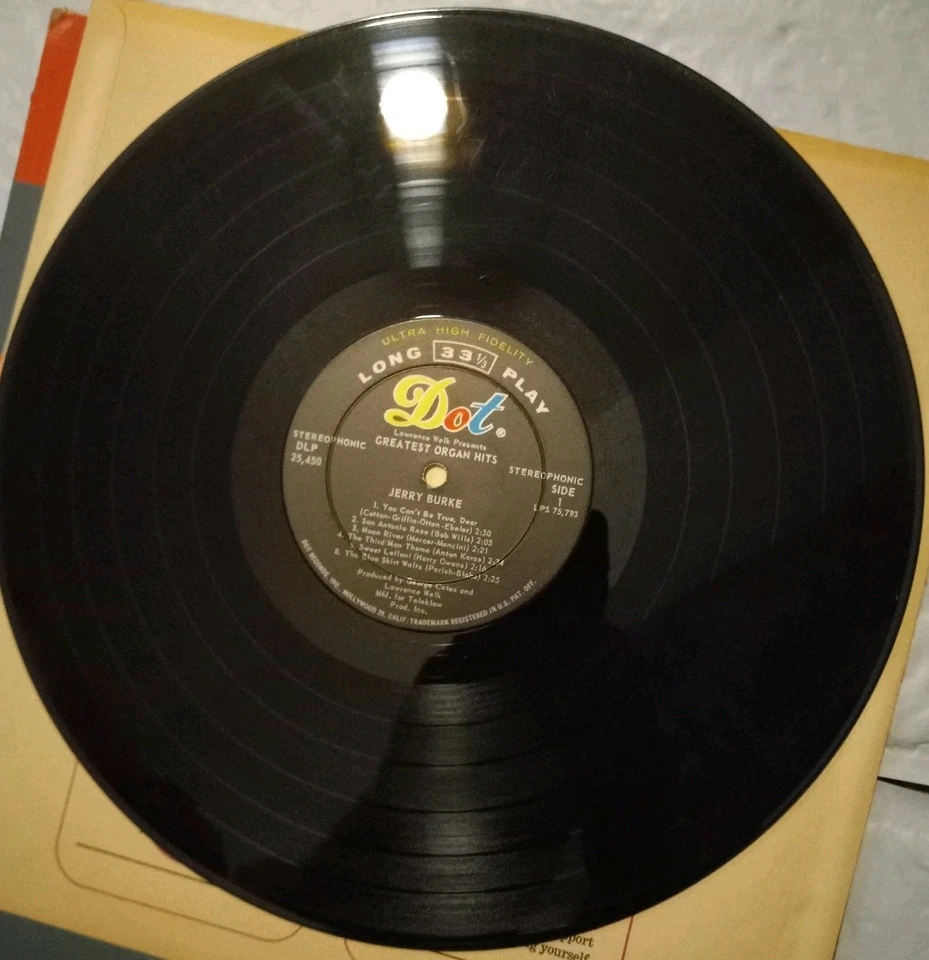 🎶 1962 Jerry Burke Lawrence Welk Presents Greatest Organ Hits By Jerry Burke LP - Image 3 of 4