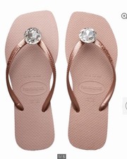 Women s Slim Square Centenary Diamond Flip Flops By Havaianas Size 6