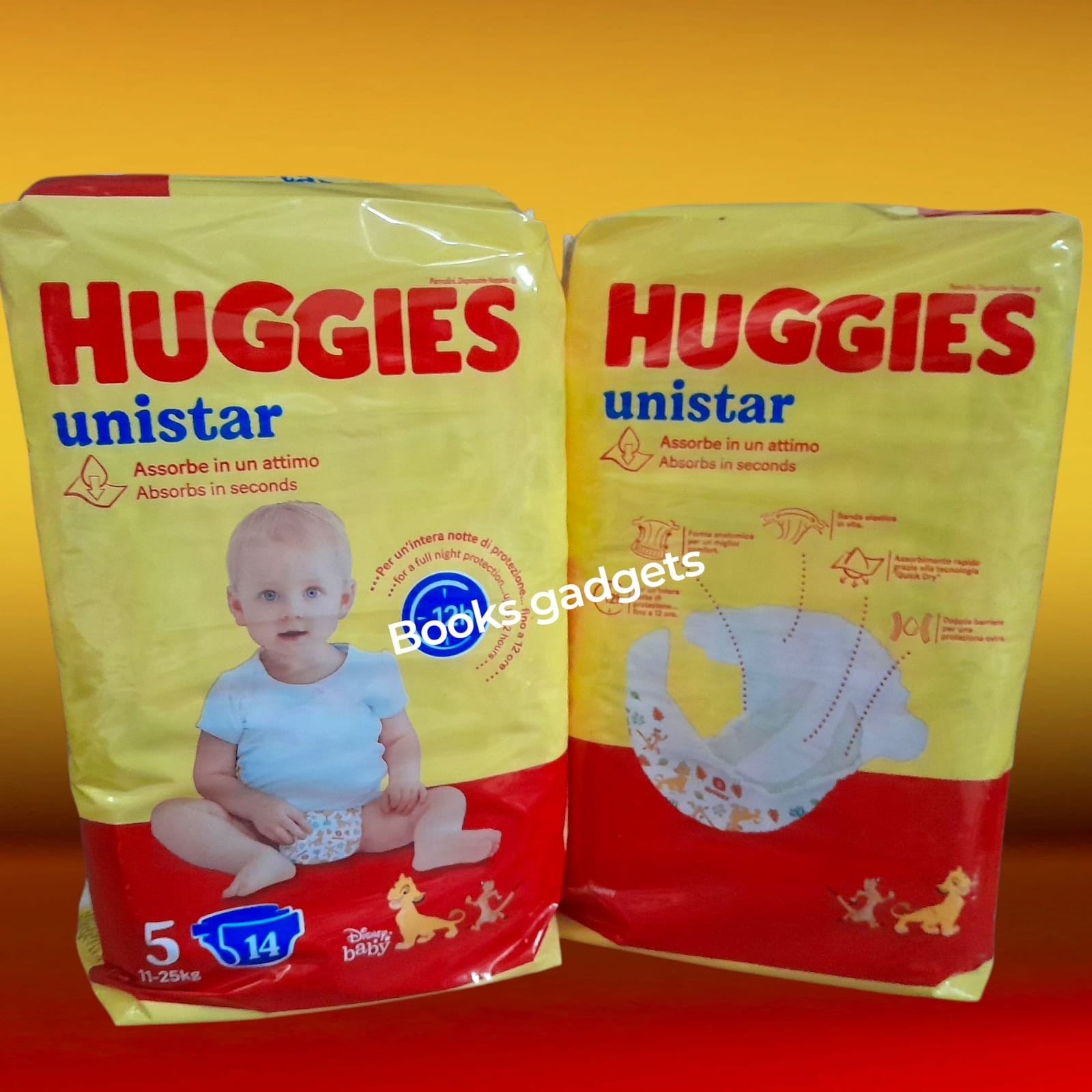 Kimberly Clark Huggies Unistar Base Taglia 5 14 Pezzi - Immagine 2