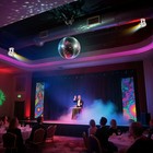 Yescom 16" Disco Ball with Motor and Lights 6RPM Rotator & 2PCS RGB Spotlights — photo 3
