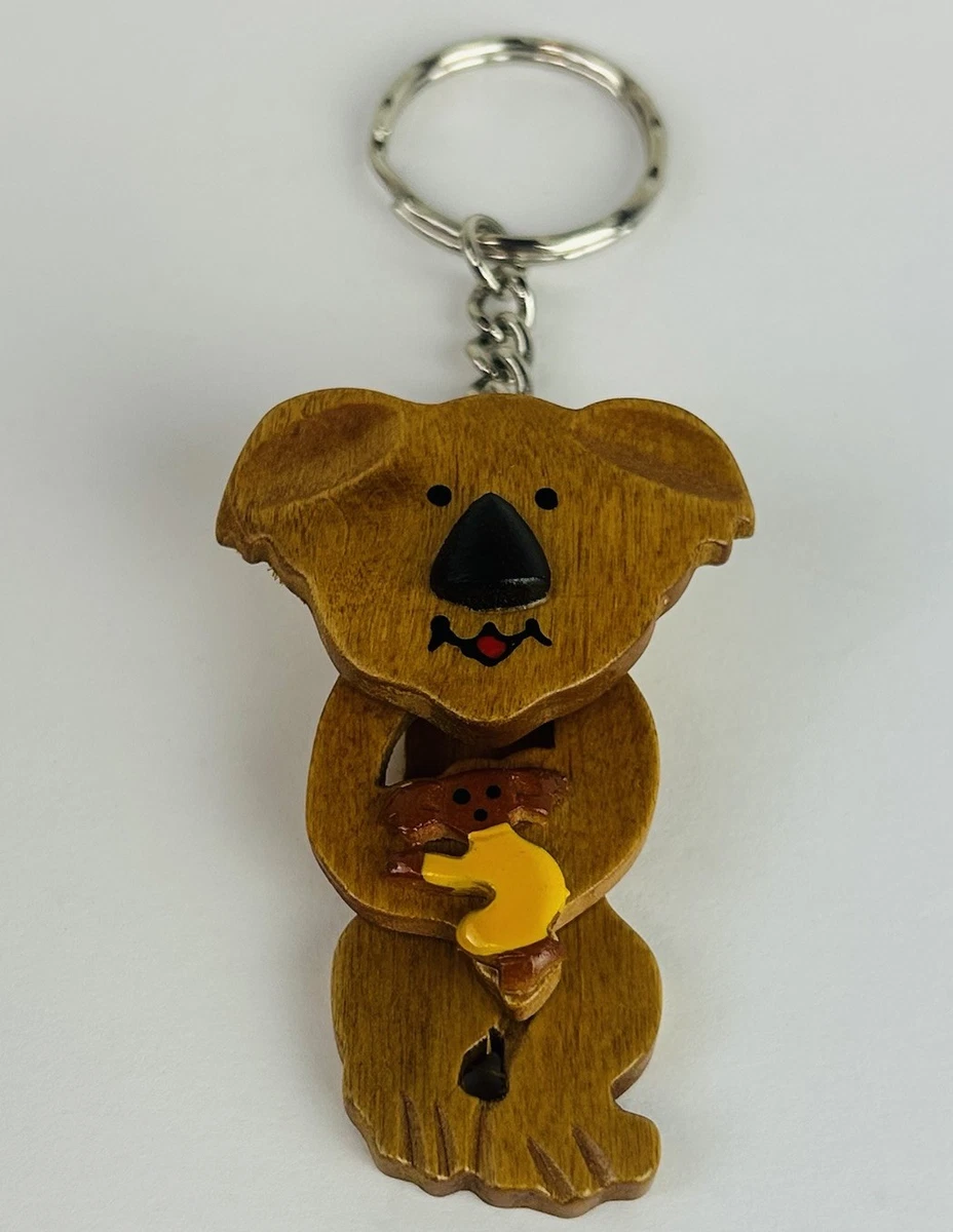 Portachiavi Koala Argentato Super Carino - Ciondolo Animale Porta Fortuna - Regalo Simpatico Per Donna, Amiche, Mamma - Accessorio Stile Fashion